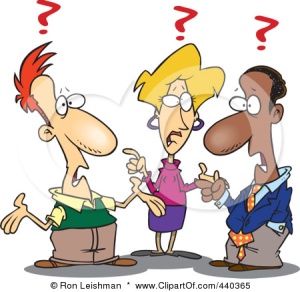440365-Royalty-Free-RF-Clip-Art-Illustration-Of-A-Cartoon-Group-Of-Confused-Business-People